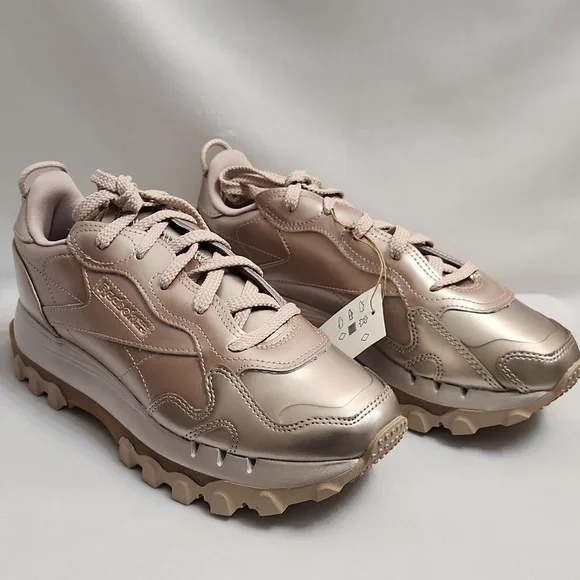 Reebok Classic X Cardi B Leather Rose Gold Sneakers (W Size 8)